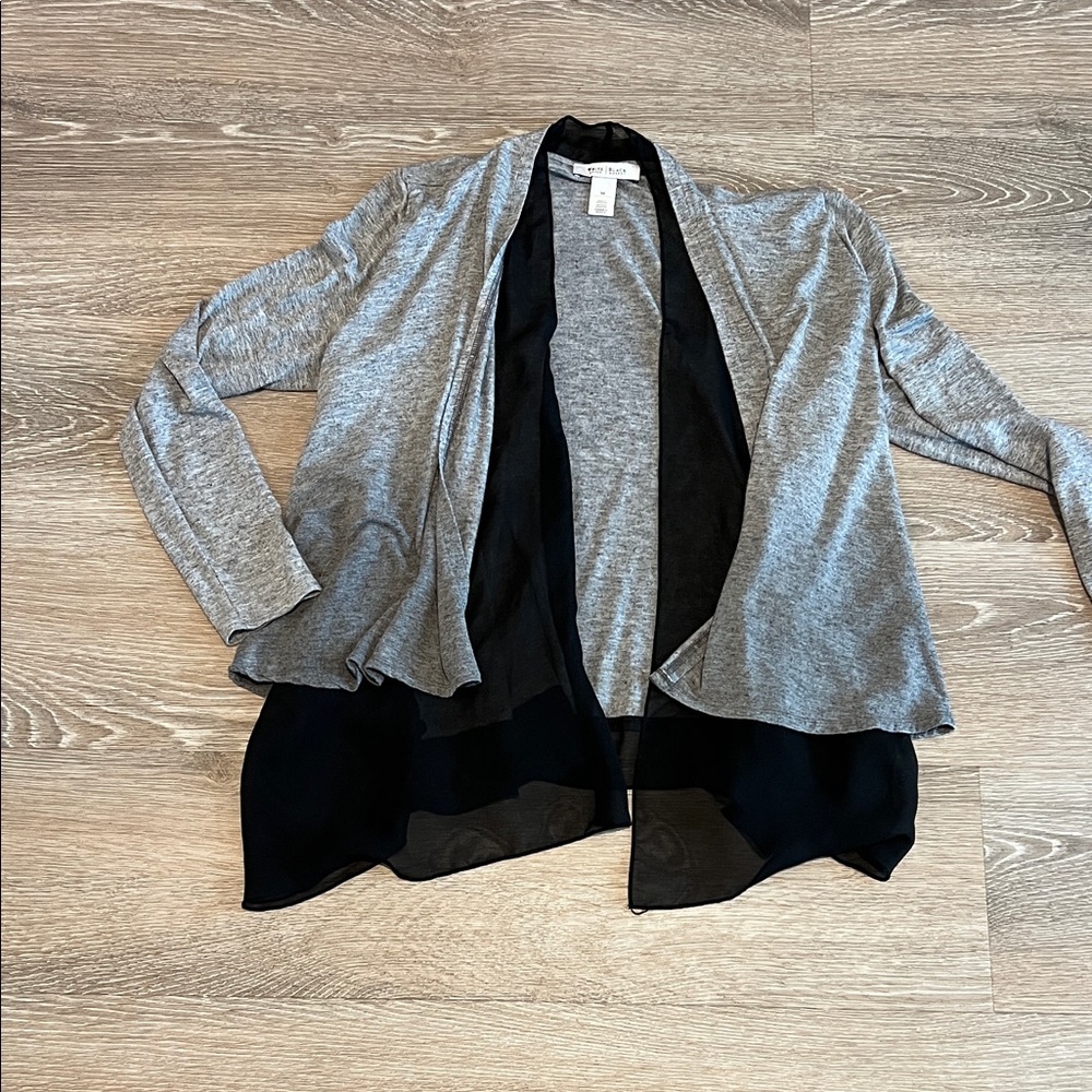 White House Black Market Two-Tone Cardigan